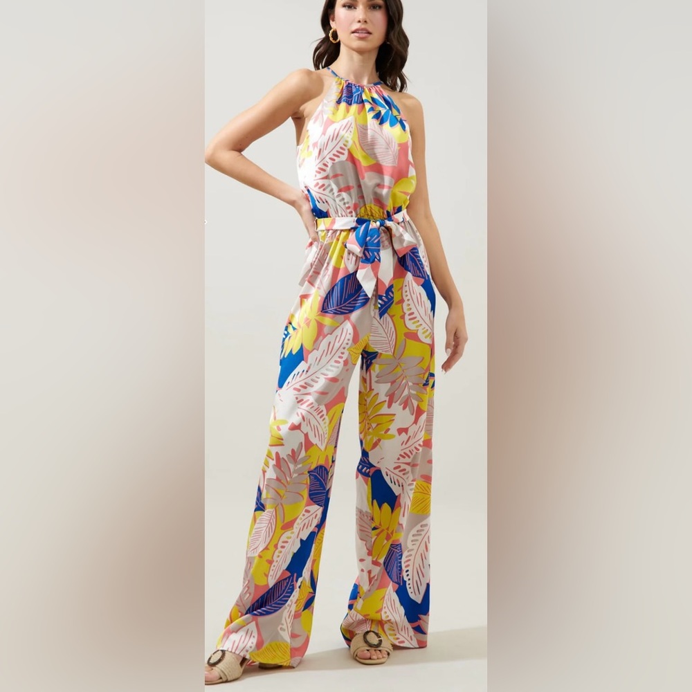 Sugarlips XS Tropical Paradise WideLeg Jumpsuit | NWOT | SoldOut online
